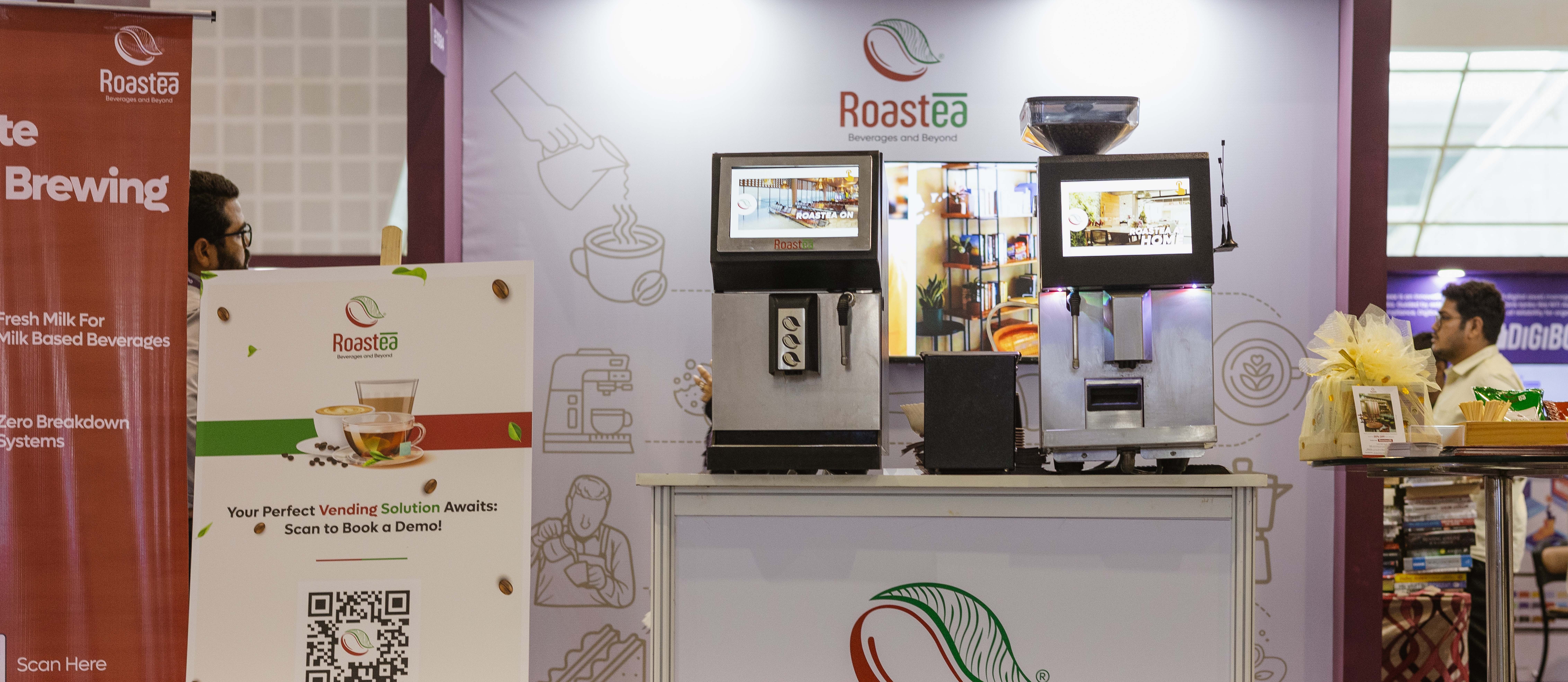 Ditch the multiple beverage counters- Roastea Vending Machines for Corporate Events